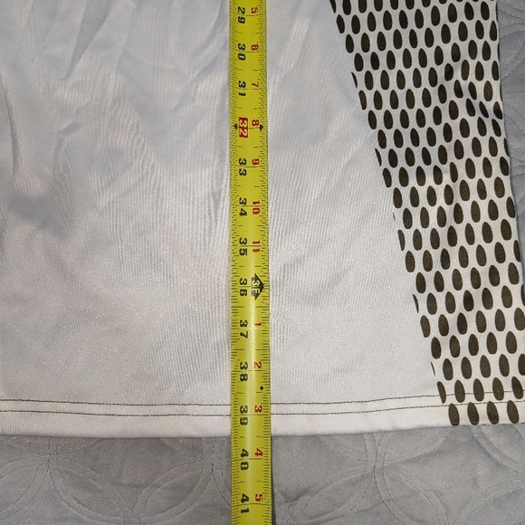 Green and White Patterned Women's Dress - Picture 10 of 10